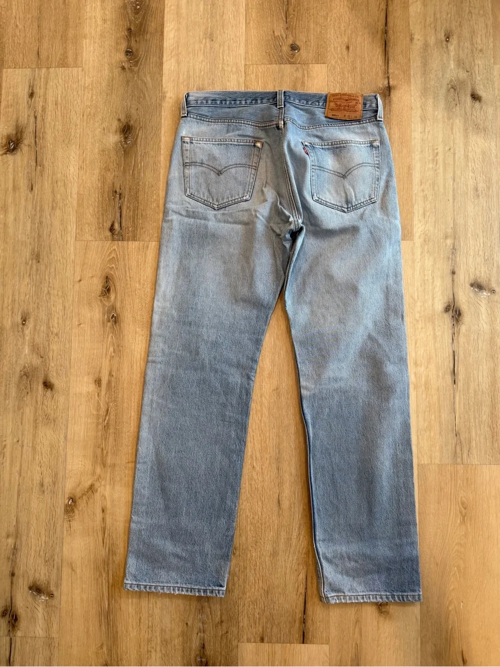 Vintage Levi's 501XX Made in USA 555 Valencia St 2001 Red Tag 35x34 Fit W33 L30